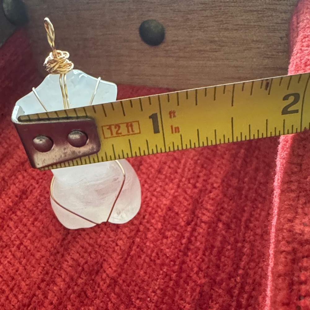 Wire Wrapped Quartz Pendant - Picture 4 of 8